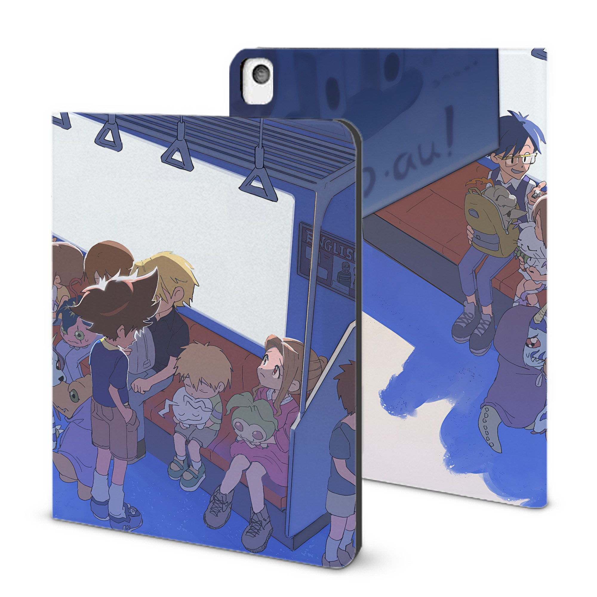 （画像用） Digimon デジタルモンスター/デジモン IPadケース ペンホルダー付き ブックスタイルデザイン